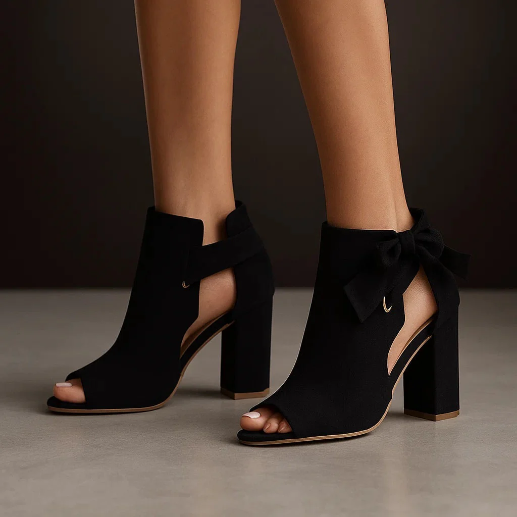 Edda | Eleganti Sandali Donna Peep-Toe con Tacco Largo - Image 6