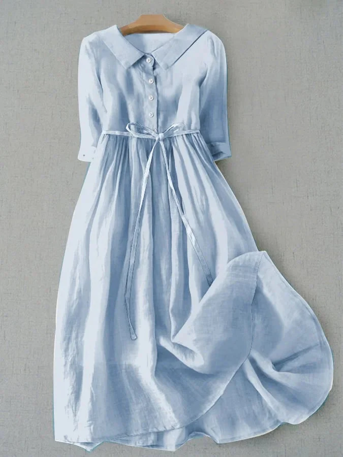 Eleanor | Abito leggero ed elegante in misto lino