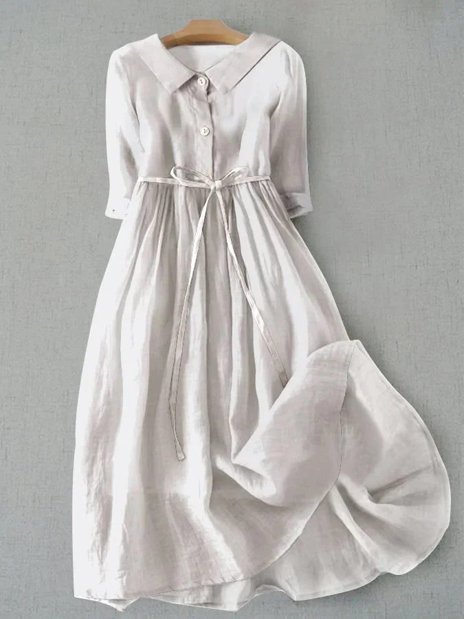Eleanor | Abito leggero ed elegante in misto lino - Image 2