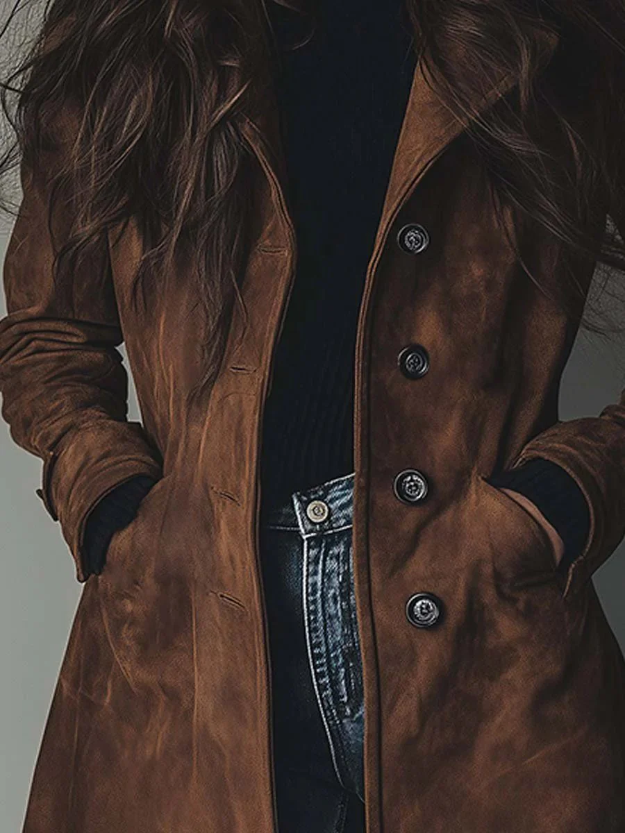 Eleanor | Trench Classico Doppiopetto dal Taglio Lungo e Fluido - Image 5