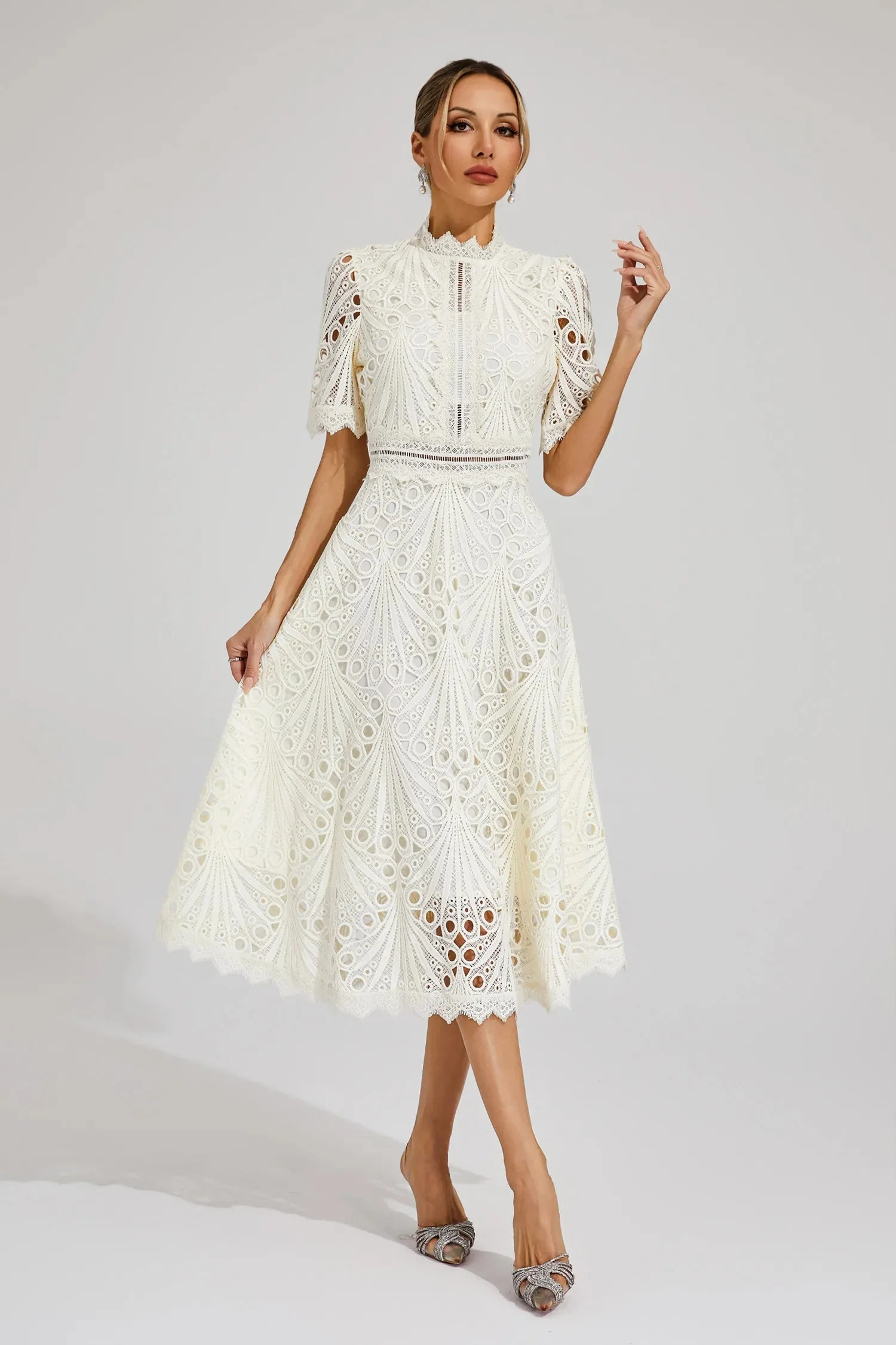 Elena | Abito midi da donna intramontabile ed elegante - Image 10