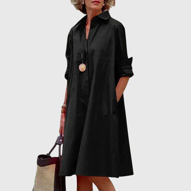 Elena | Abito oversize fluido con tasche integrate - Image 2