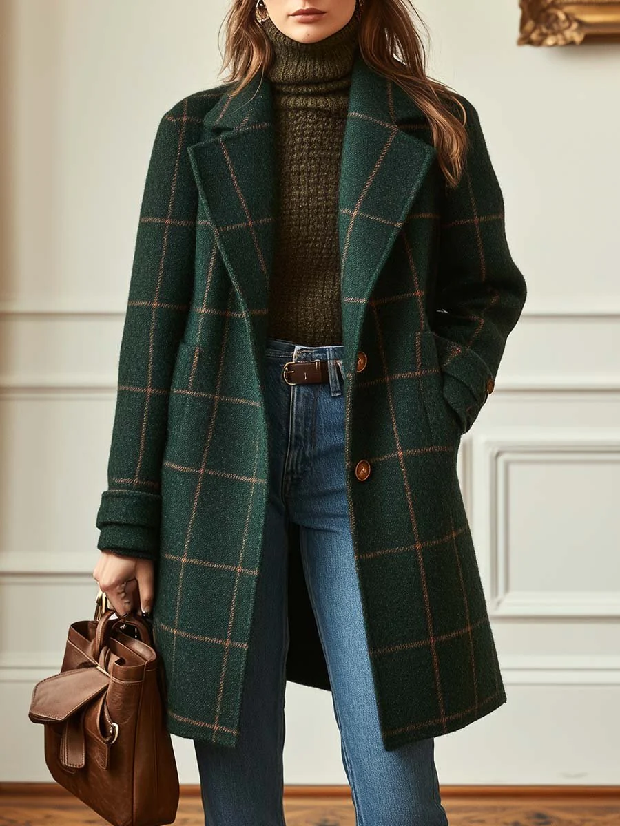 Elena | Cappotto in tweed caldo e intramontabile da donna