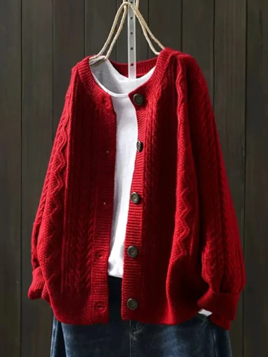 Elena | Cardigan Elegante e Caldo con Lavorazione a Trecce - Image 2