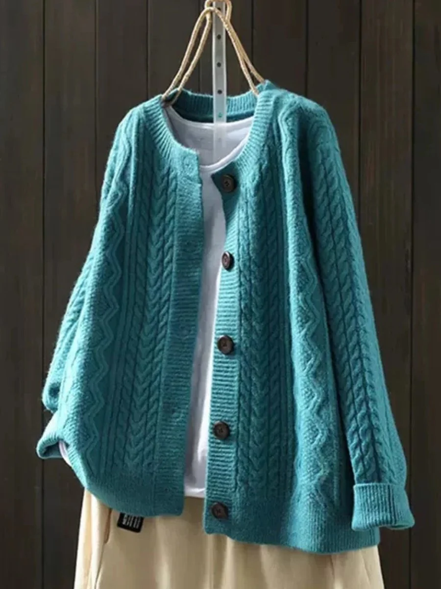Elena | Cardigan Elegante e Caldo con Lavorazione a Trecce - Image 6