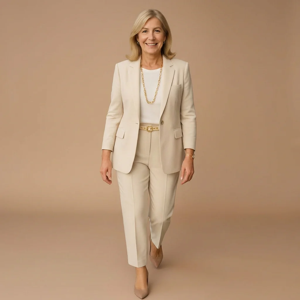 Elena | Elegante tailleur pantalone coordinato da donna
