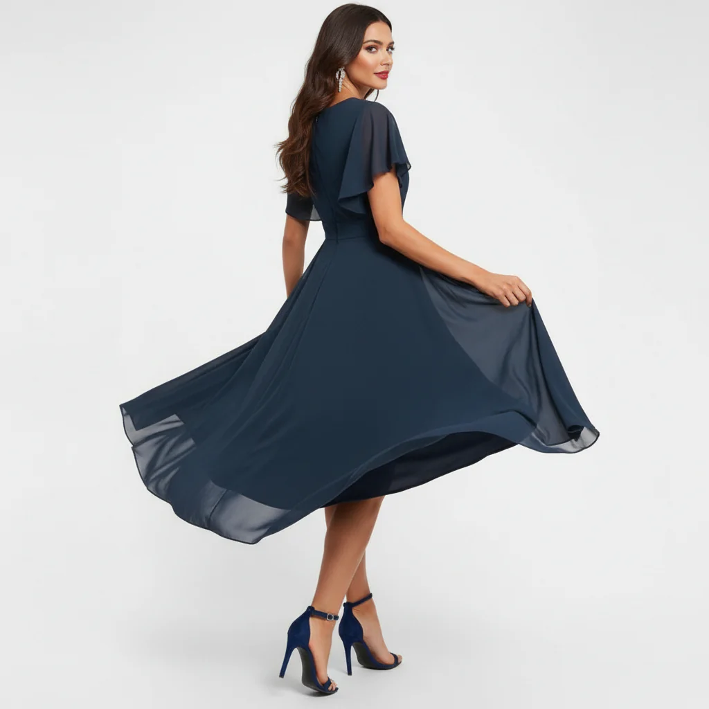 Elena | Eleganza Fluida e Comfort Abito Midi - Image 5