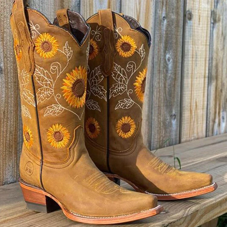 Elena | Raffinati ed eleganti Stivali da cowboy dal design bohémien