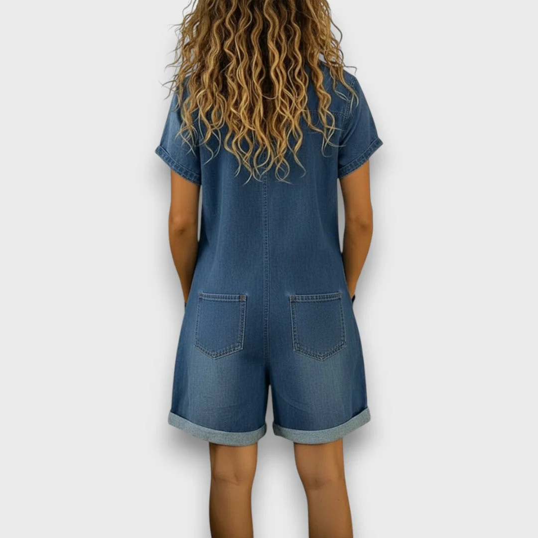 Elena | Tuta in denim comoda ed elegante - Image 2