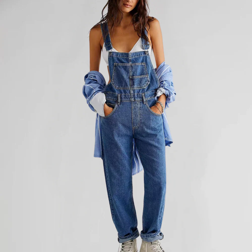 Elena | Tuta in denim moderna e avvolgente - Image 3