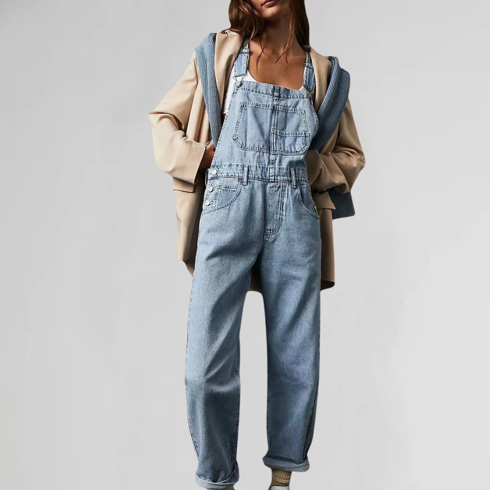 Elena | Tuta in denim moderna e avvolgente - Image 4