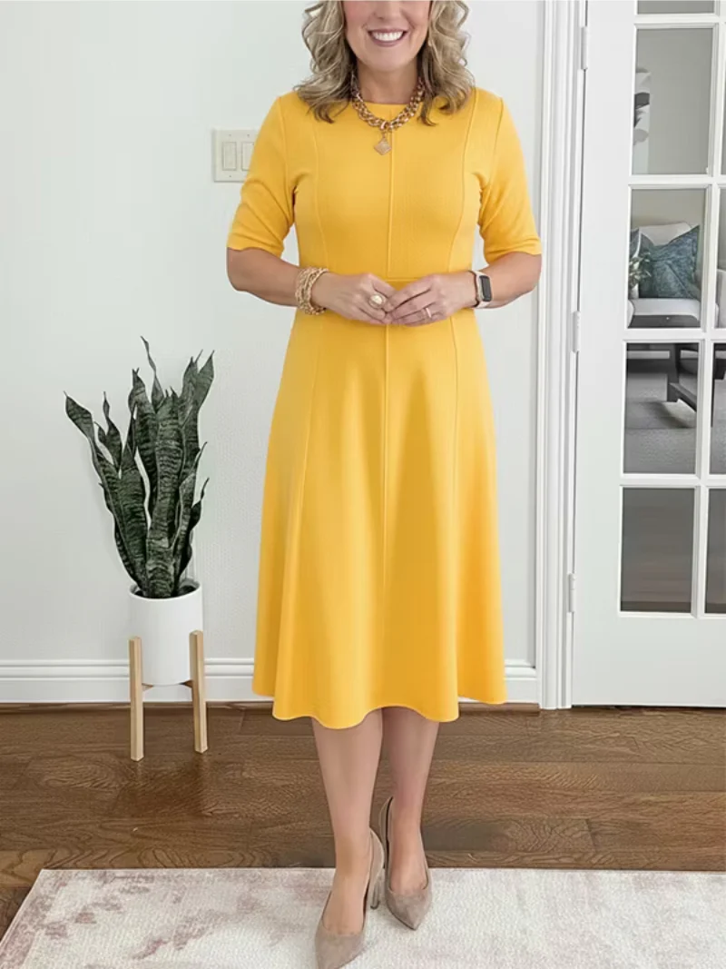 Eleonora | intramontabile e versatile Abito midi da donna - Image 2