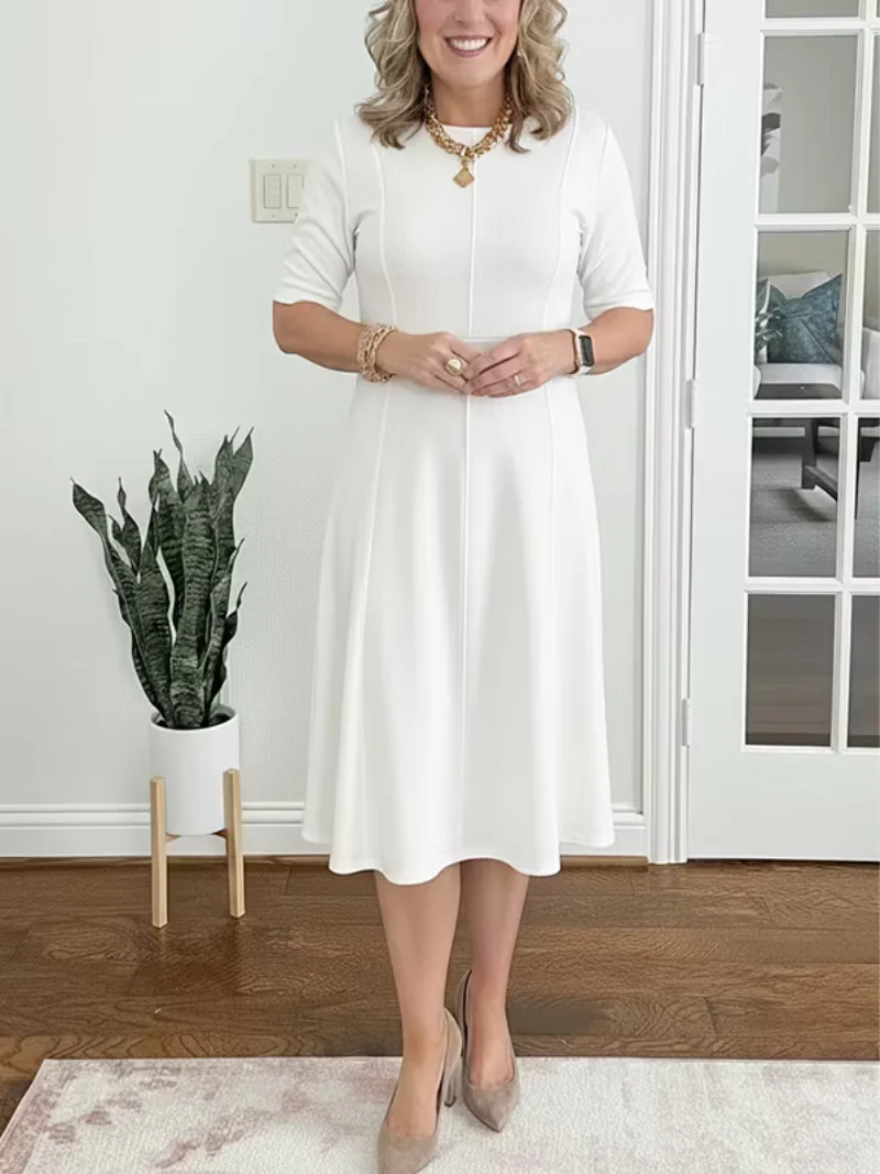 Eleonora | intramontabile e versatile Abito midi da donna - Image 3