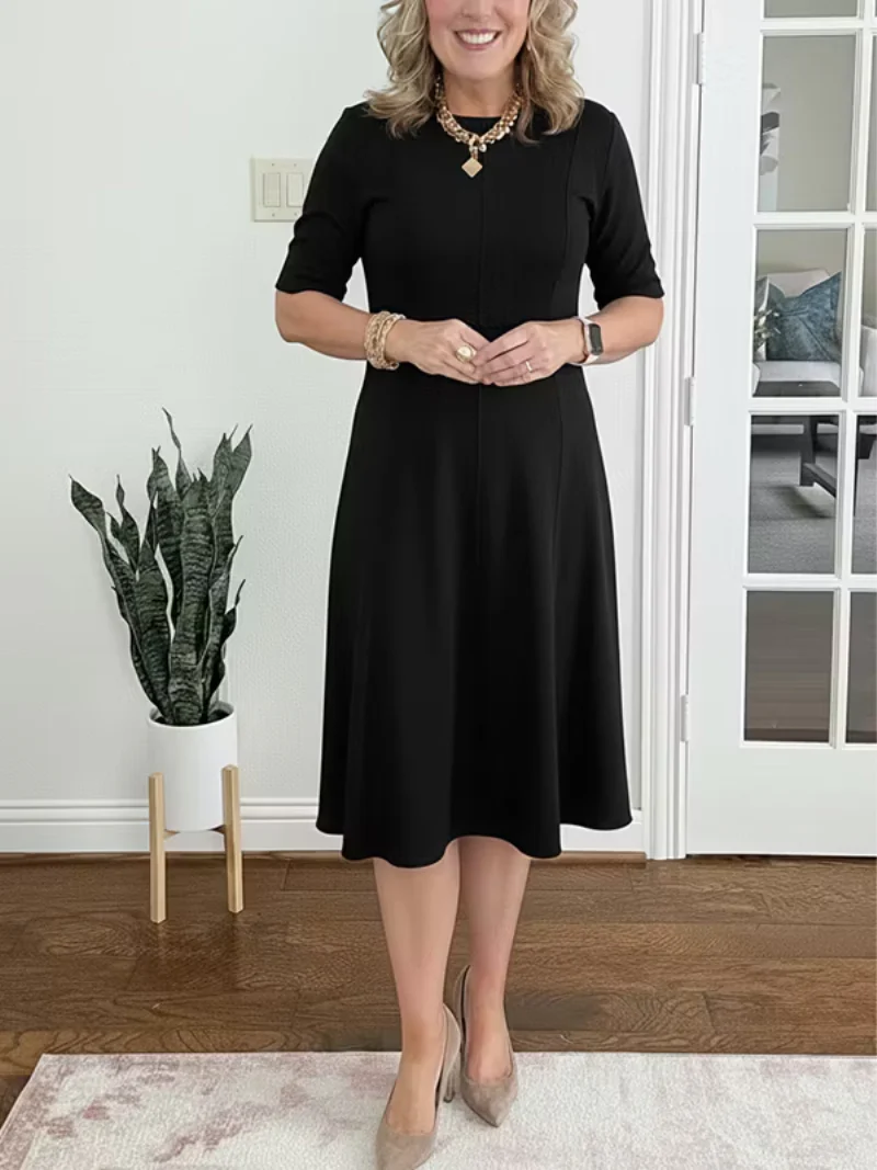 Eleonora | intramontabile e versatile Abito midi da donna - Image 5
