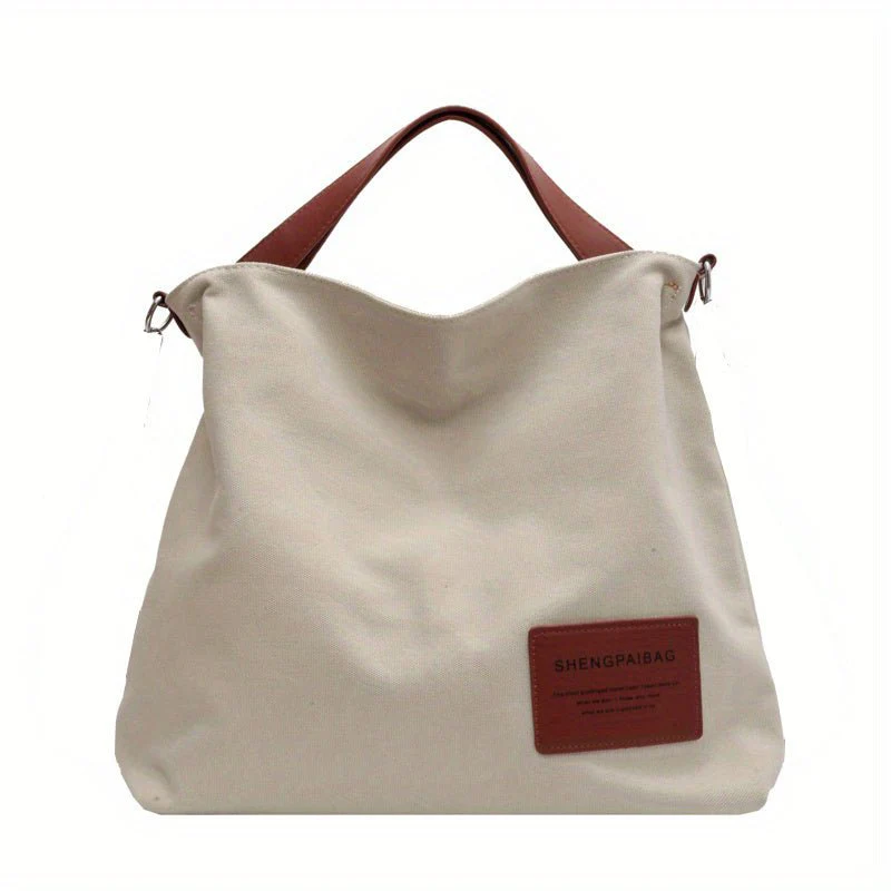 Elizabeth | Borsa tote hobo in tela con dettagli raffinati
