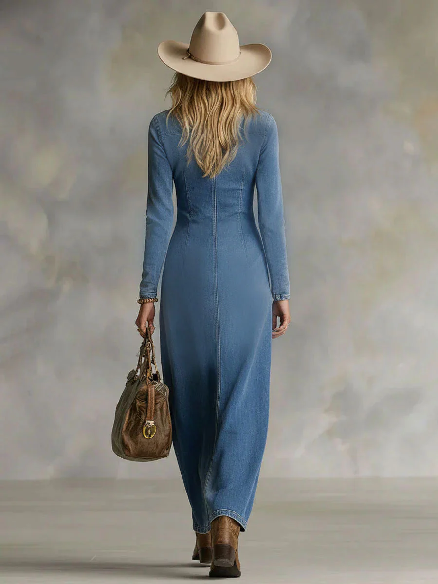 Emily | versatile ed elegante Abito maxi con bottoni - Image 5