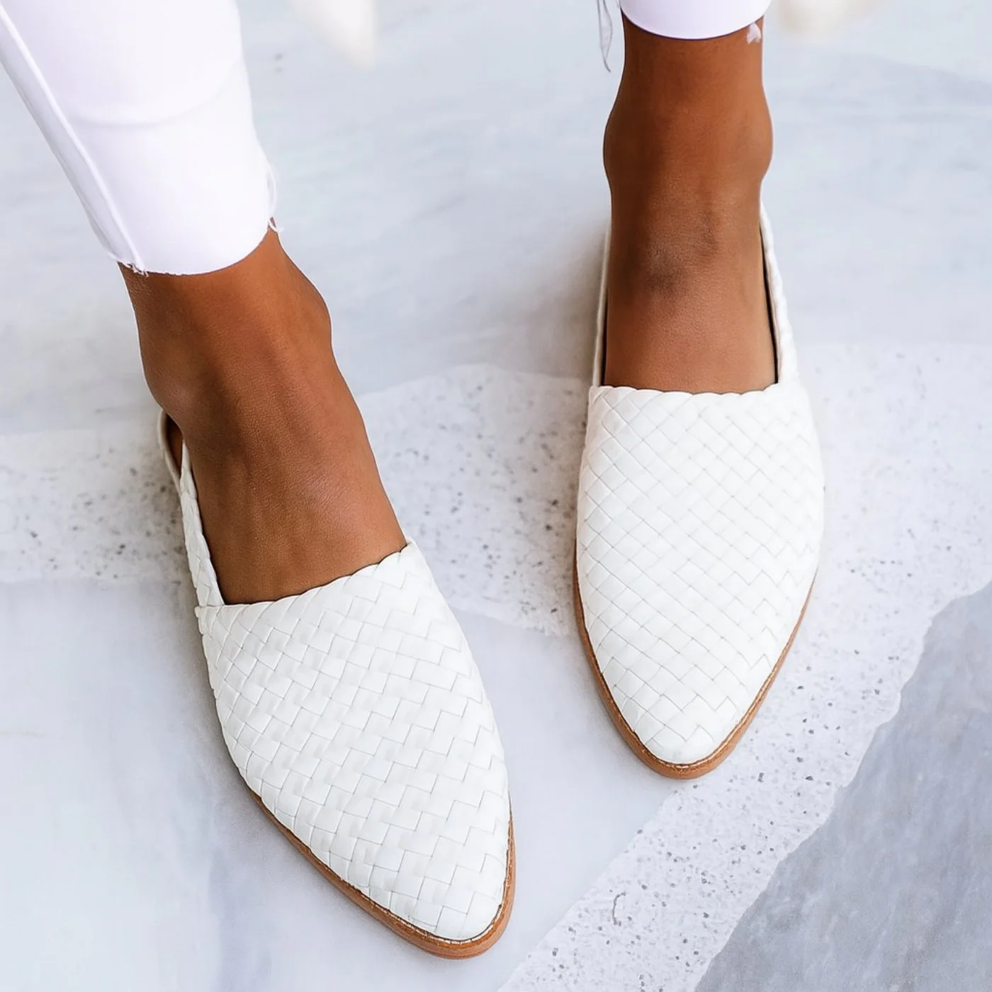 Emma | Sandali slingback in pelle intrecciata per un'eleganza quotidiana - Image 6