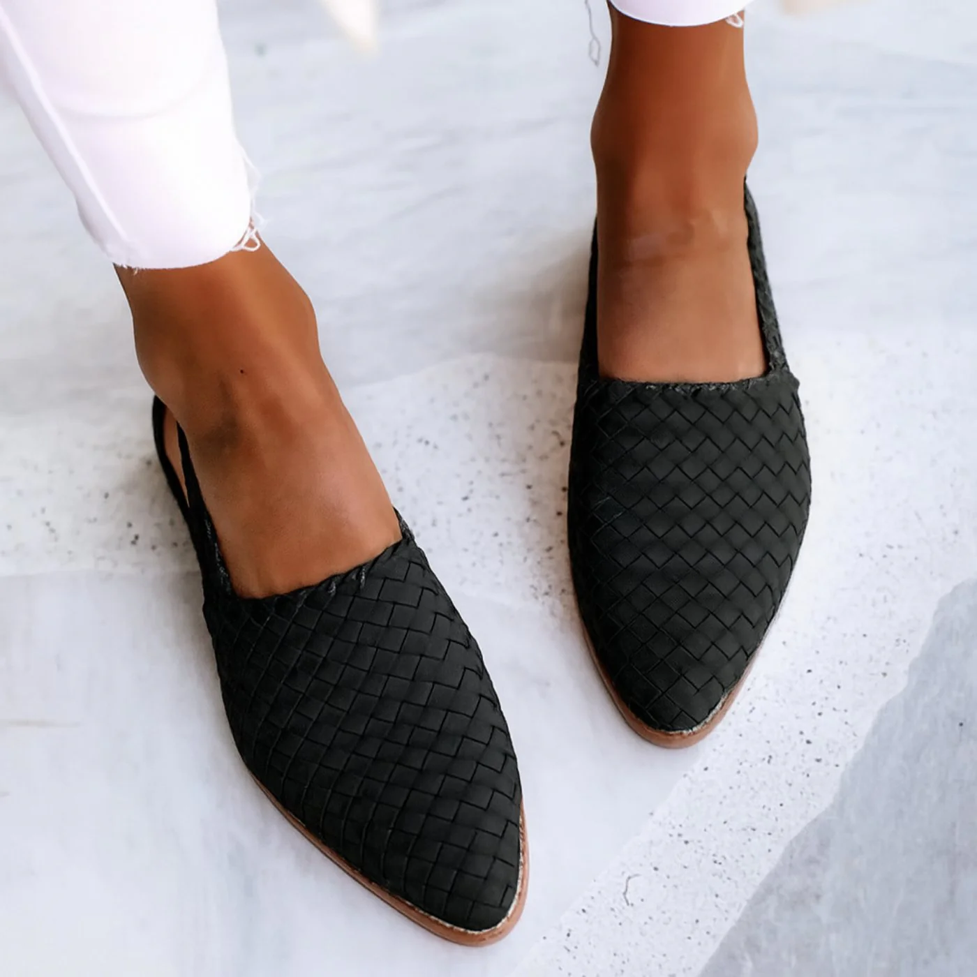 Emma | Sandali slingback in pelle intrecciata per un'eleganza quotidiana - Image 7