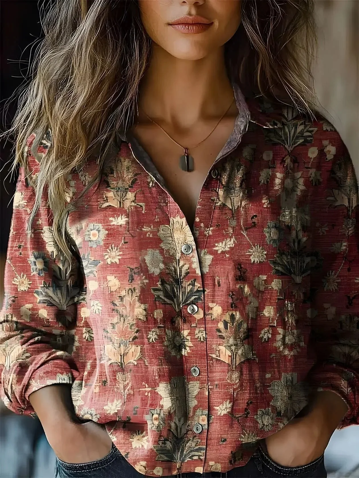 Emma | Semplice ed elegante camicetta floreale in stile boho - Image 7