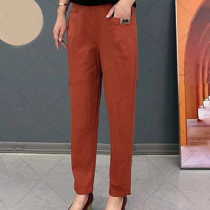 Ester | Pantaloni eleganti e comodi in cotone - Image 4