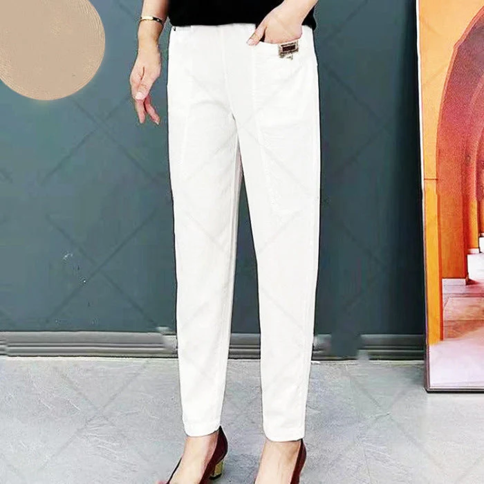 Ester | Pantaloni eleganti e comodi in cotone - Image 5