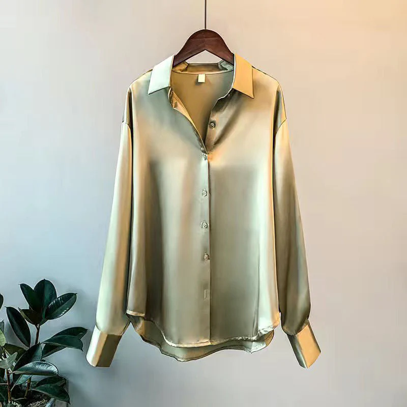 Francesca | Camicia Elegante in Seta Sintetica con Volant Romantici - Image 4