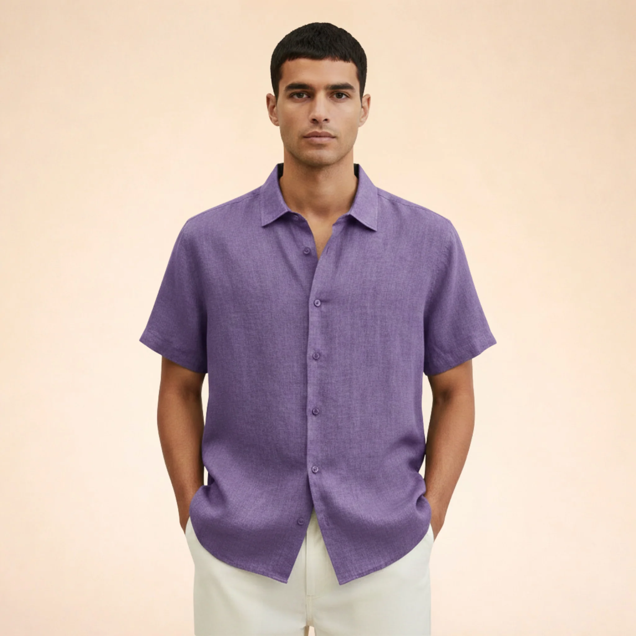 Francesco | Camicia estiva moderna in lino - Image 12