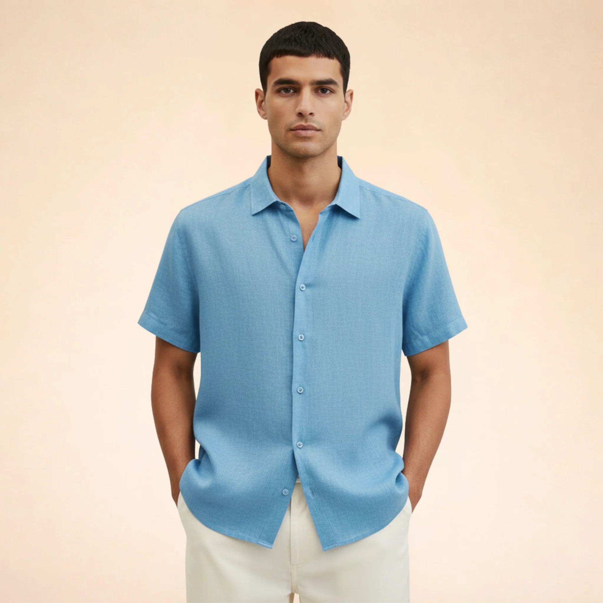 Francesco | Camicia estiva moderna in lino - Image 14