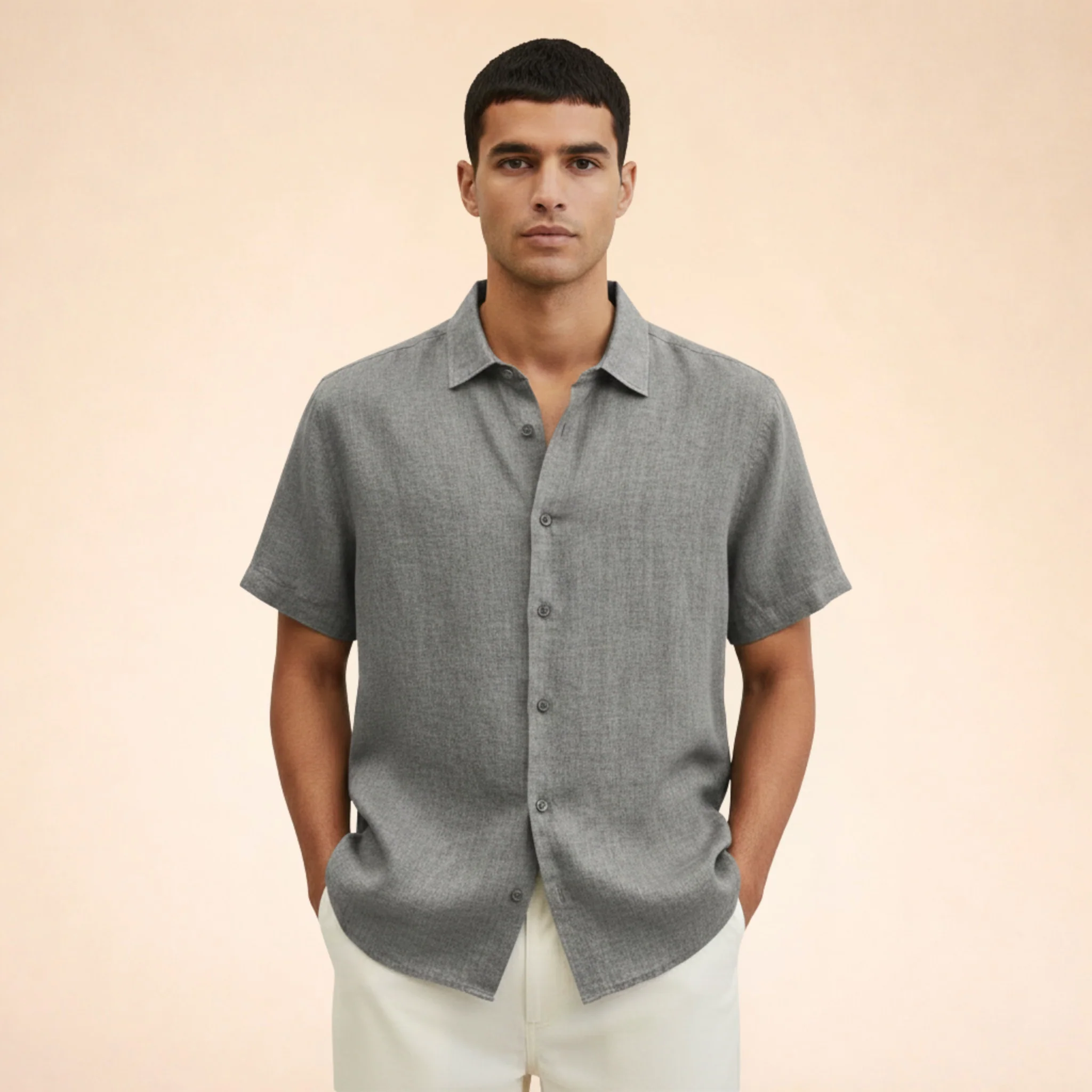 Francesco | Camicia estiva moderna in lino - Image 15
