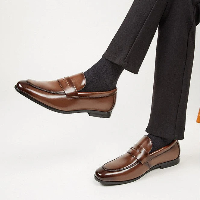 Francesco | Elegante Mocassini Uomo Penny Brunito - Image 3