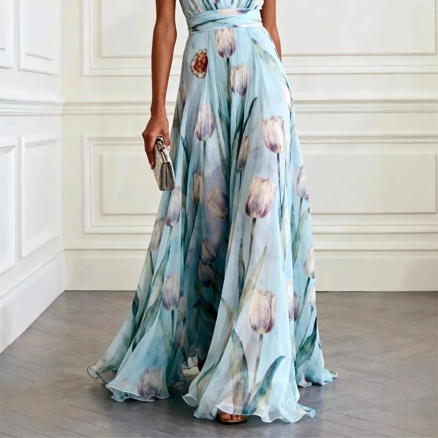 Freya | intramontabile ed elegante avvolgere Abito maxi - Image 5