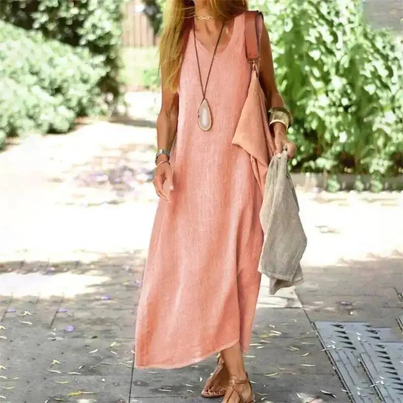Giovanna | Elegante e Fresco abito estivo in lino