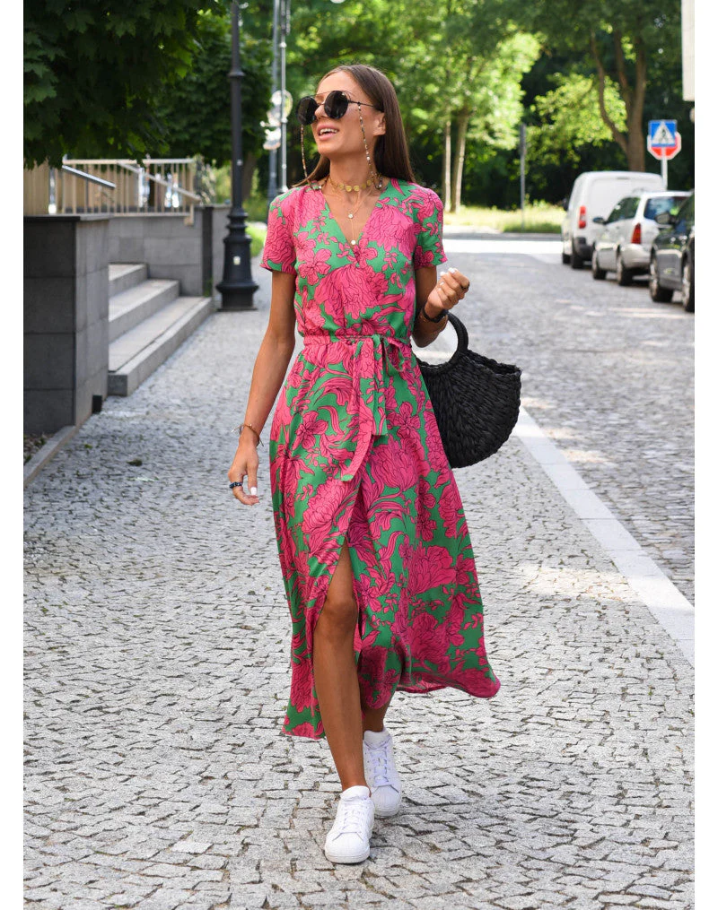 Giulia | Abito a Portafoglio Estivo Elegante - Image 5