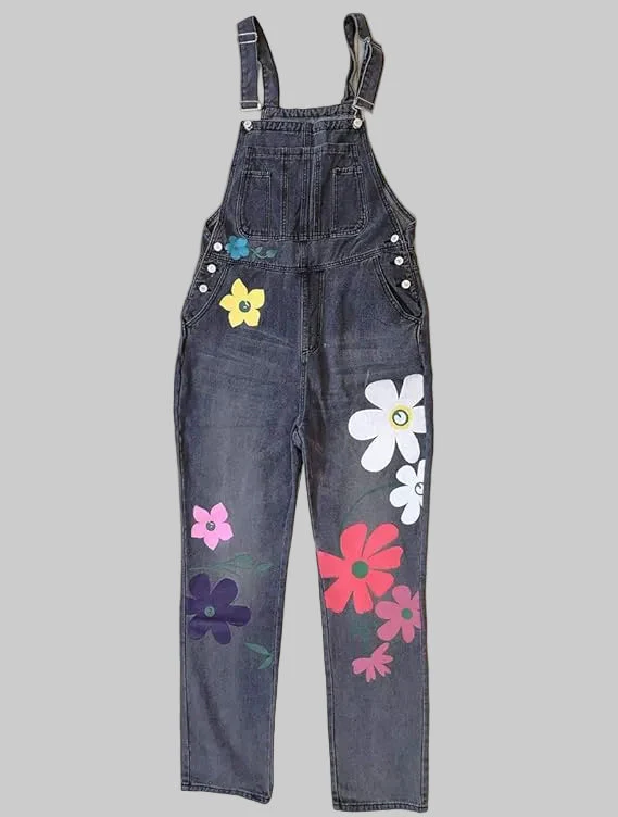 Giulia | Tuta in Denim Artistica dal Fascino Boho Chic - Image 7