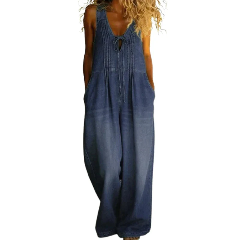 Giulia | Tuta Intera in Denim Leggero a Gamba Larga - Image 6