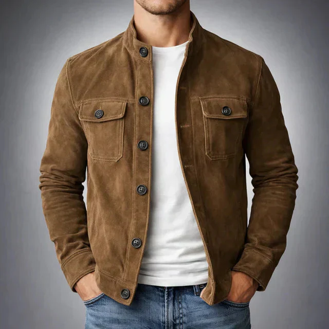 Giuseppe | Giacca da uomo classica in pelle, vestibilità slim - Image 2