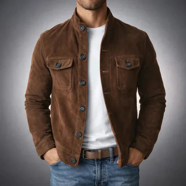 Giuseppe | Giacca da uomo classica in pelle, vestibilità slim - Image 3