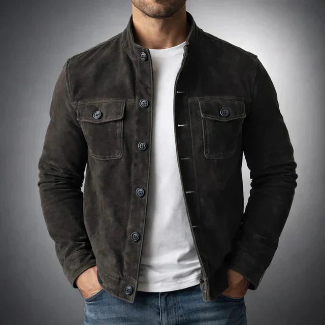 Giuseppe | Giacca da uomo classica in pelle, vestibilità slim - Image 4