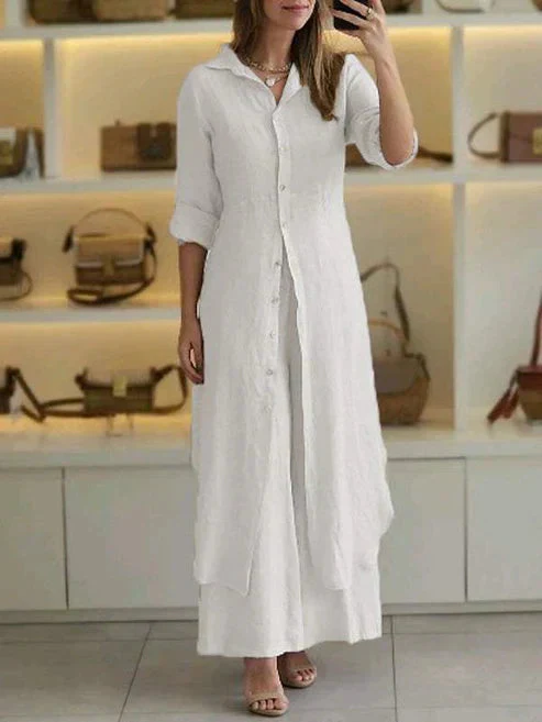 Isabella | Abito Maxi Chemisier Elegante e Leggero - Image 2