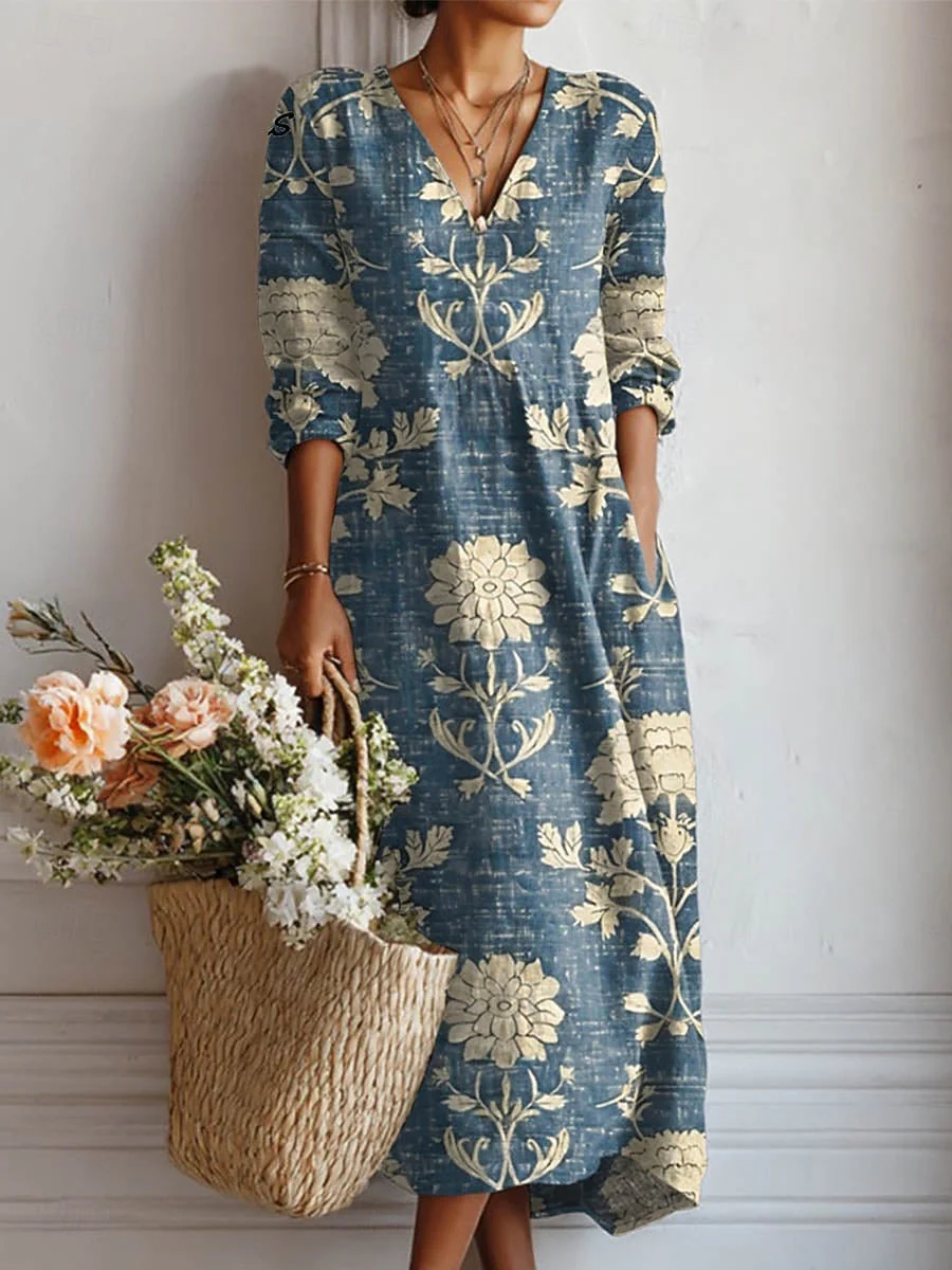 Isabella | Abito midi floreale a maniche lunghe chic e versatile - Image 3