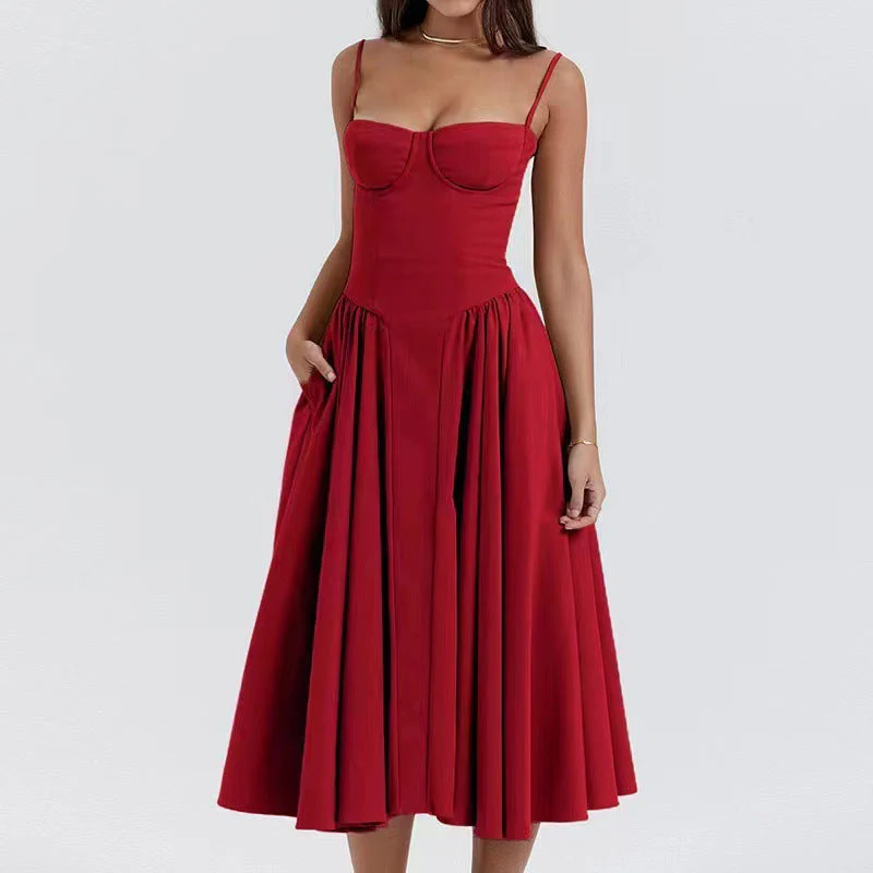 Isabella | Abito stile corsetto con gonna fluida - Image 10