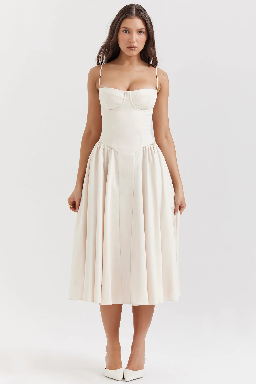 Isabella | Abito stile corsetto con gonna fluida - Image 12
