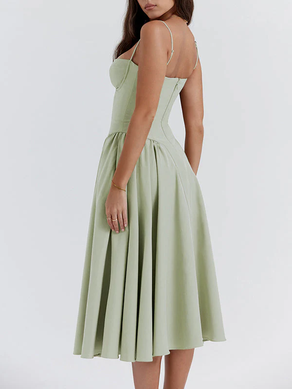 Isabella | Abito stile corsetto con gonna fluida - Image 14