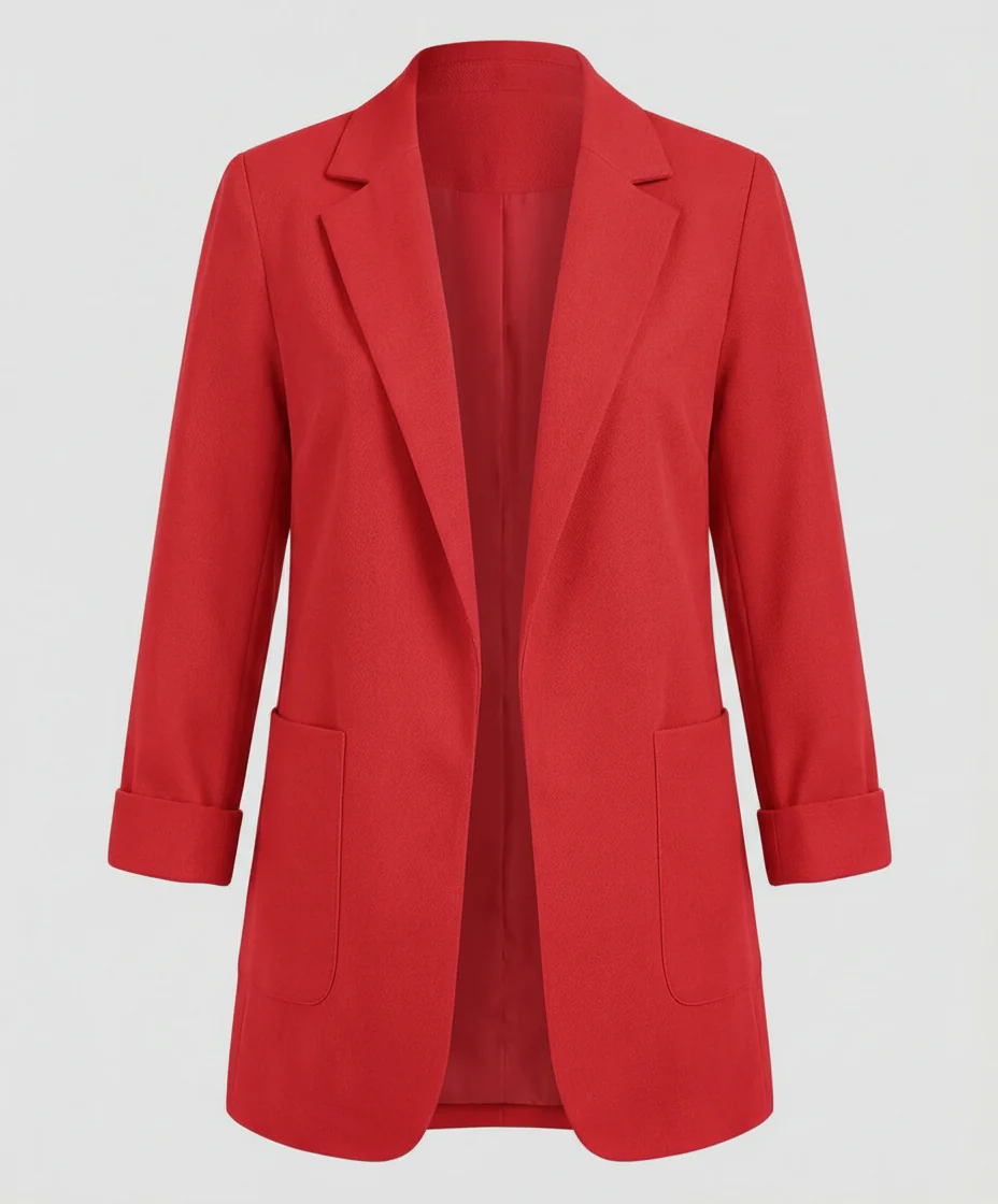 Isabella | Blazer lungo moderno ed elegante senza bottoni - Image 11