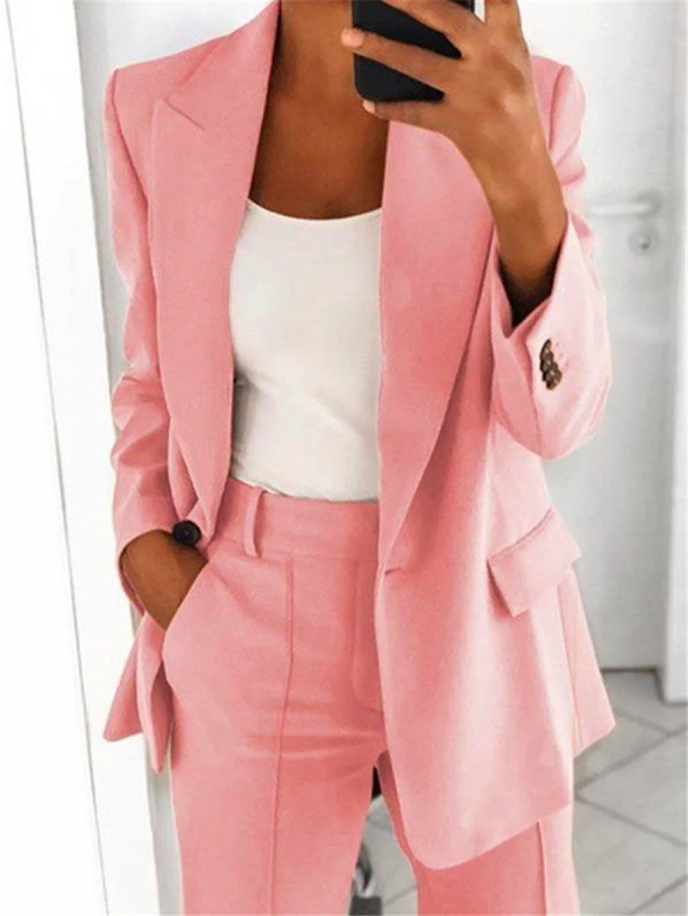 Isabella | Blazer lungo moderno ed elegante senza bottoni - Image 6