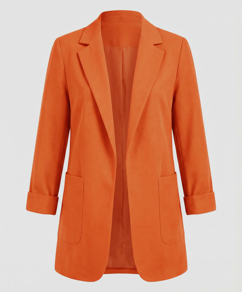 Isabella | Blazer lungo moderno ed elegante senza bottoni - Image 8