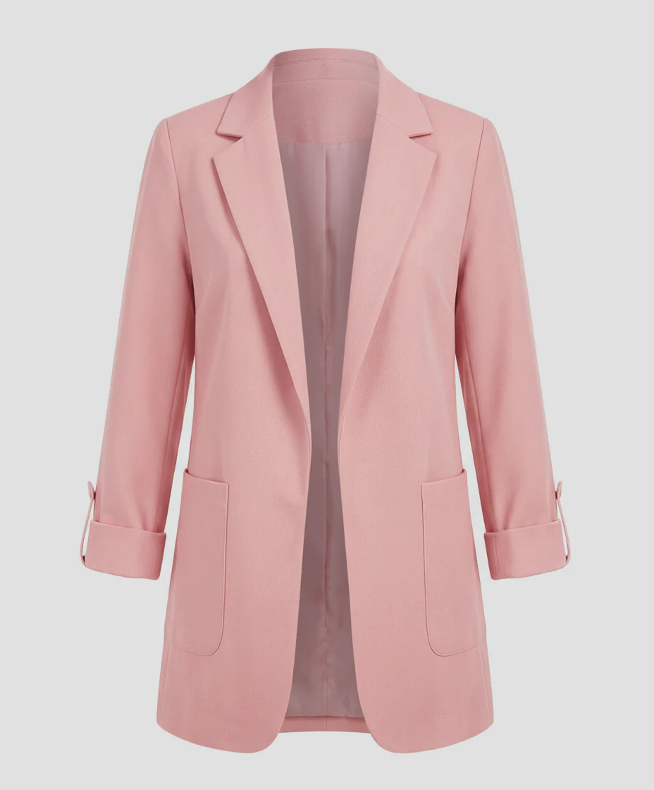 Isabella | Blazer lungo moderno ed elegante senza bottoni - Image 9