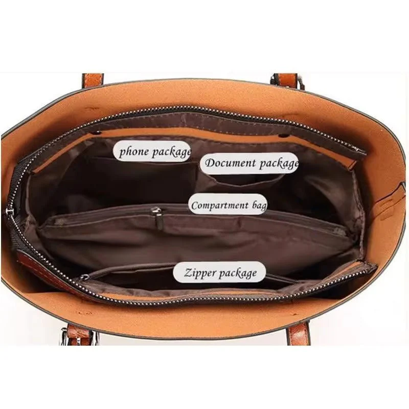 Isabella | Borsa tote strutturata con finitura effetto cera - Image 2