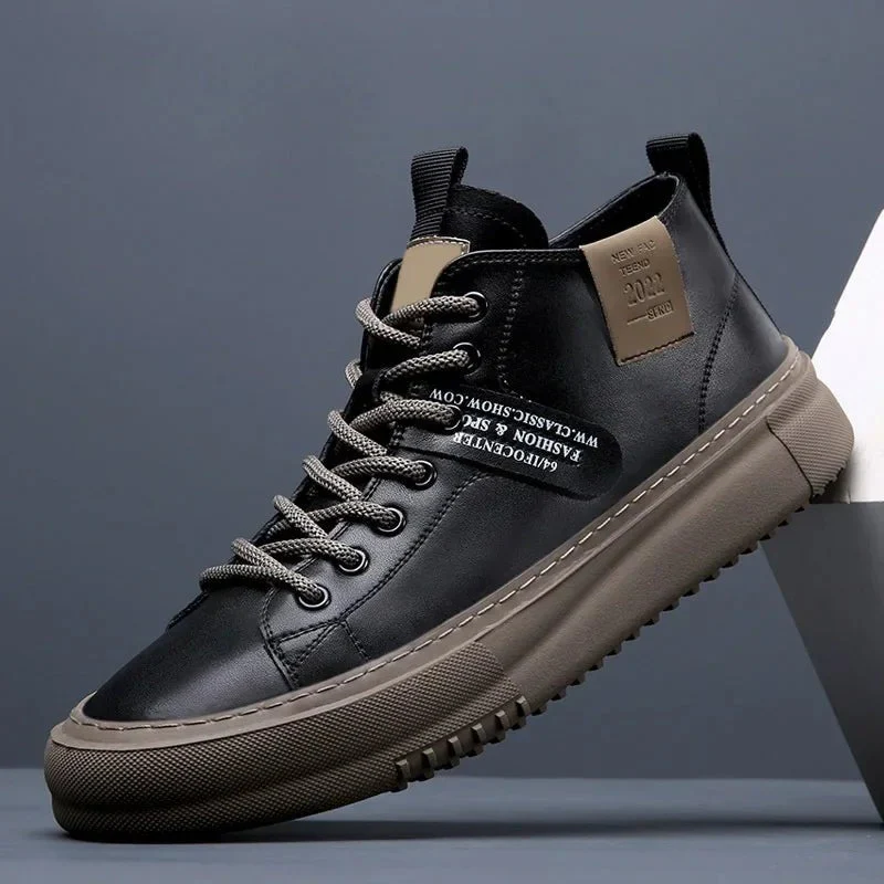 Jonas | Eleganti sneakers alte in vera pelle bovina - Image 3