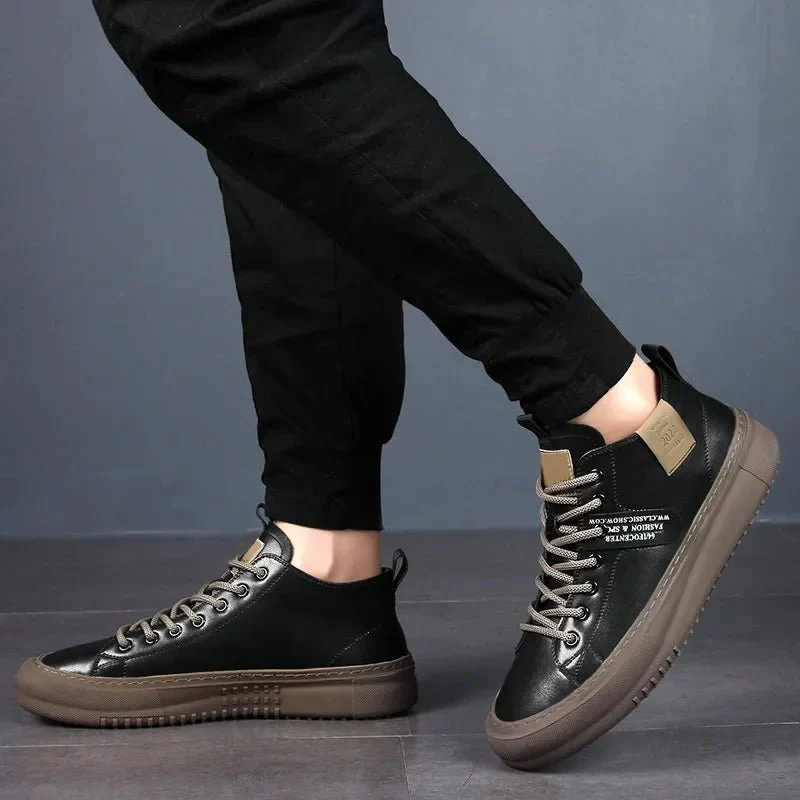 Jonas | Eleganti sneakers alte in vera pelle bovina - Image 5
